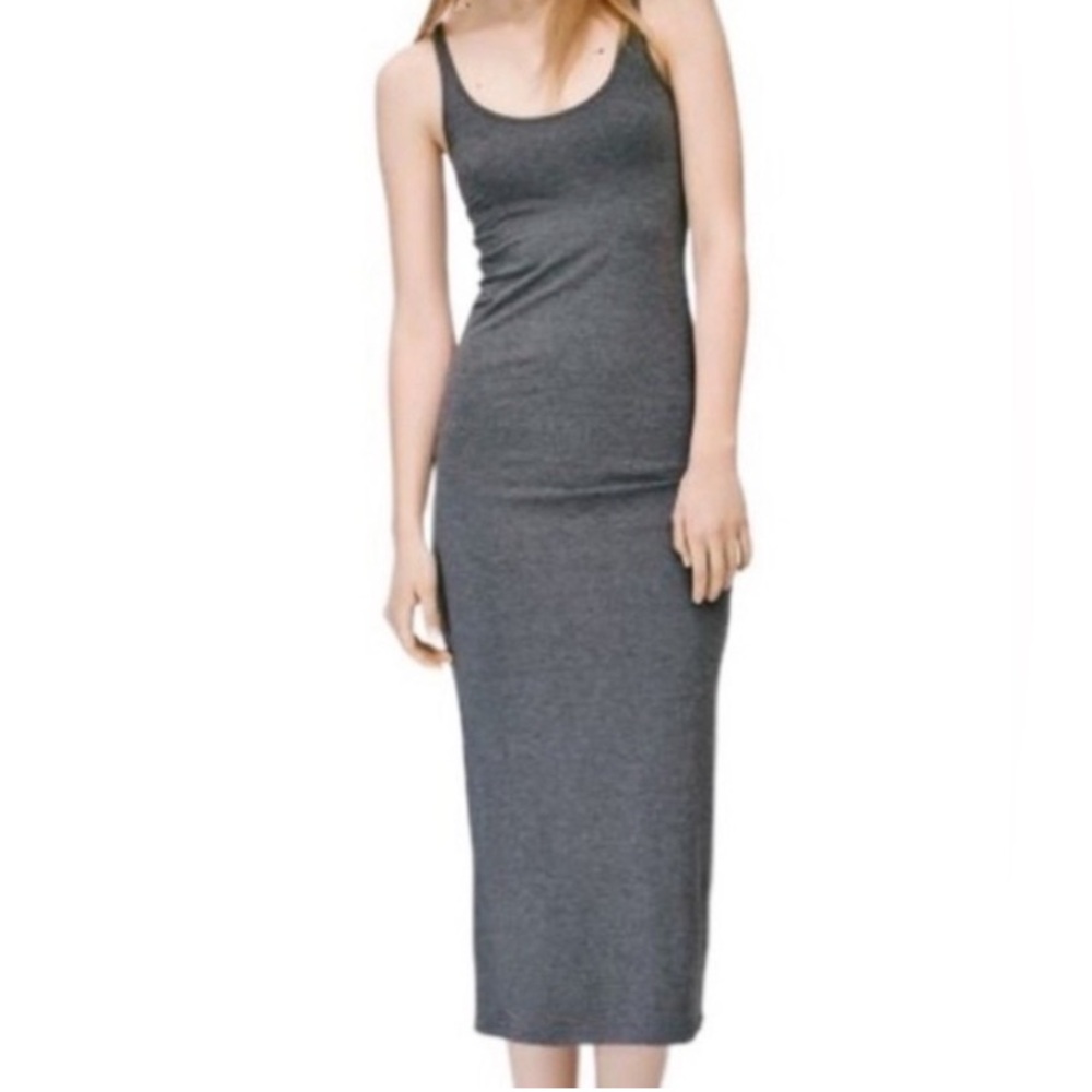 The Group Babaton bodycon maxi dress (grey)